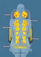 Premium Full-Body Shiatsu Massage Chair Pad with Heat Neck & Back