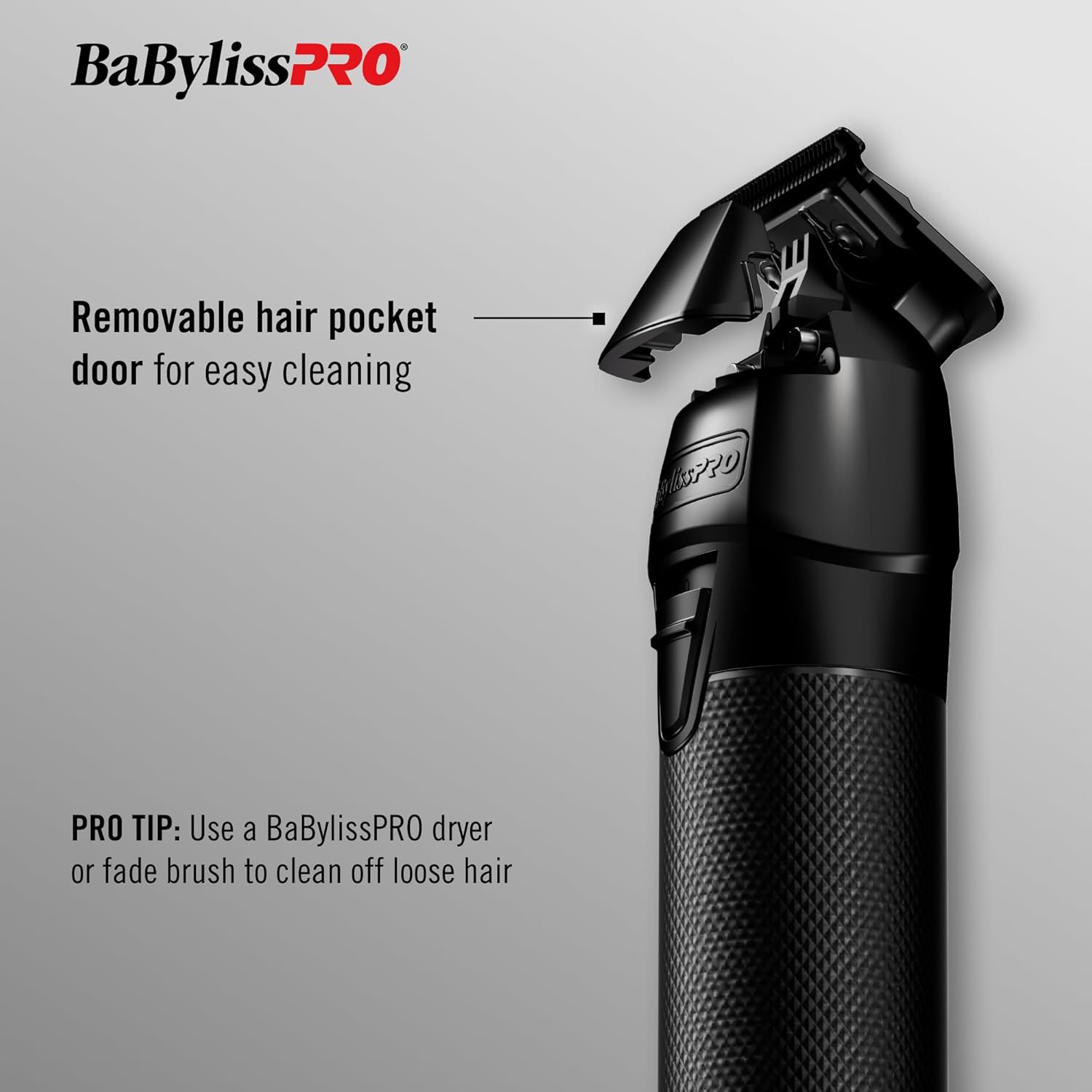 BaBylissPRO BLACKFX™ FXONE – Premium All-Metal Precision Trimmer (Black Edition)