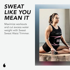 Sports Research® Sweet Sweat Waist Trimmer - Premium Sweat Enhancing Fitness Belt for Women & Men