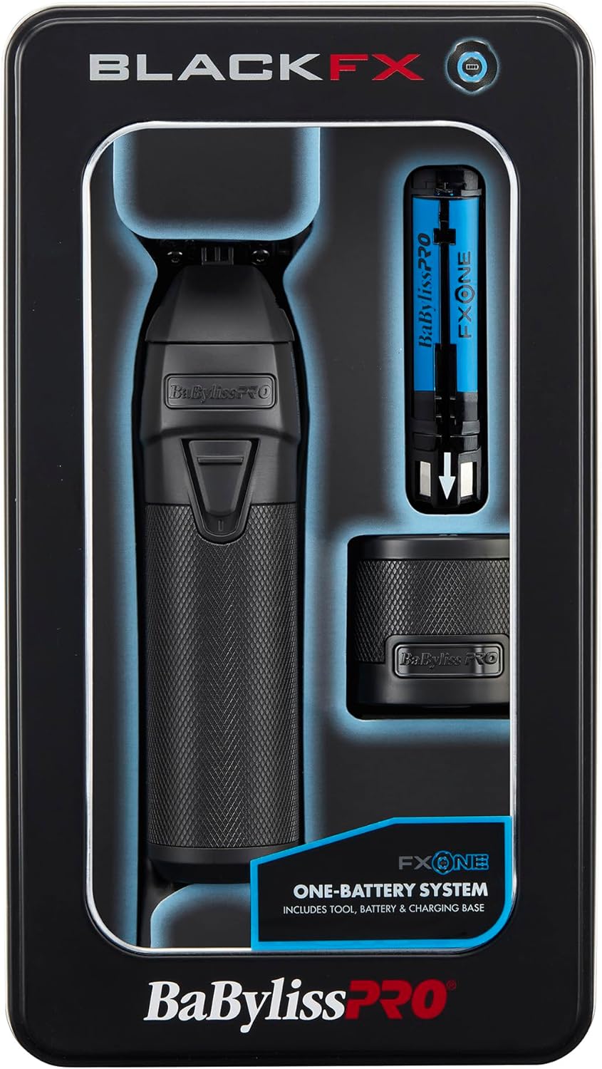 BaBylissPRO BLACKFX™ FXONE – Premium All-Metal Precision Trimmer (Black Edition)