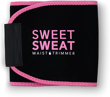 Sports Research® Sweet Sweat Waist Trimmer - Premium Sweat Enhancing Fitness Belt for Women & Men
