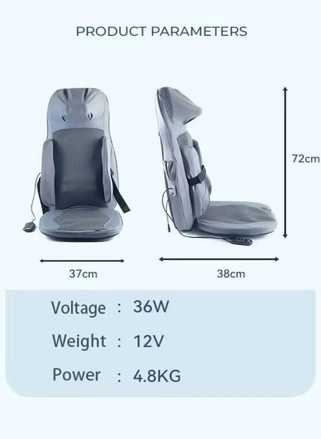 Premium Full-Body Shiatsu Massage Chair Pad with Heat Neck & Back