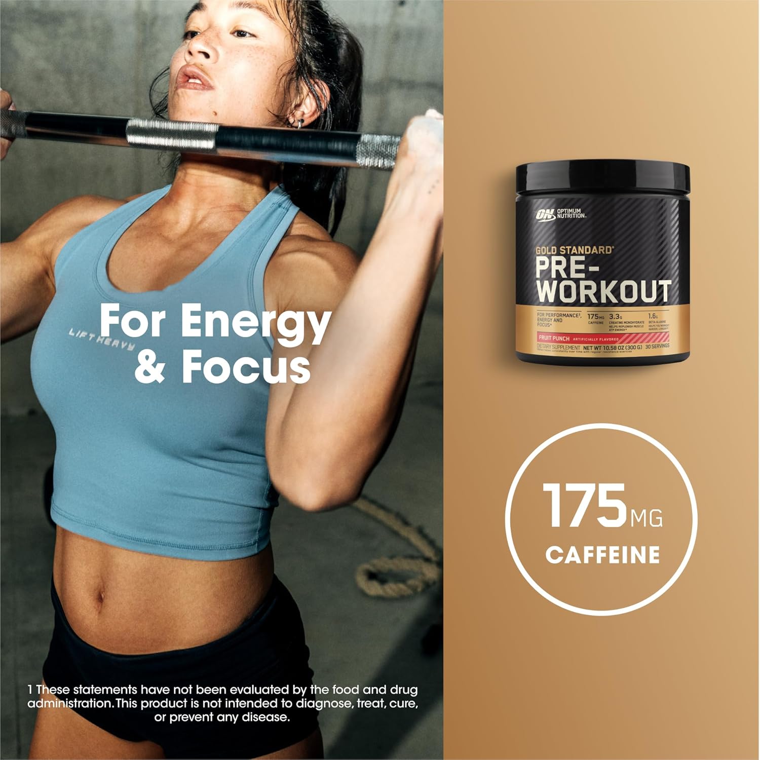 OPTIMUM NUTRITION Gold Standard Pre-Workout with Creatine, Beta-Alanine, and Caffeine for Energy