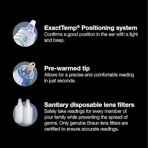 Braun ThermoScan 5 Ear thermometer | ExacTemp Stability Indicator | Digital Display | Baby and infant friendly | No. 1 Brand recommended by pediatricians1 | IRT6500.